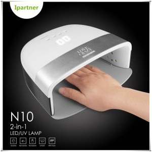 Сушилня за нокти N10, лампа за нокти 48W LED лак за гел лак за нокти със настройка на сензор и таймер от Ipartner