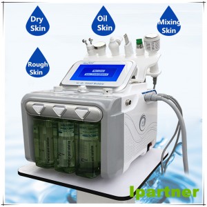 Ipartner Водороден кислород с малки балончета хидрофациално 6 в 1 многофункционален препарат за почистване на кожата